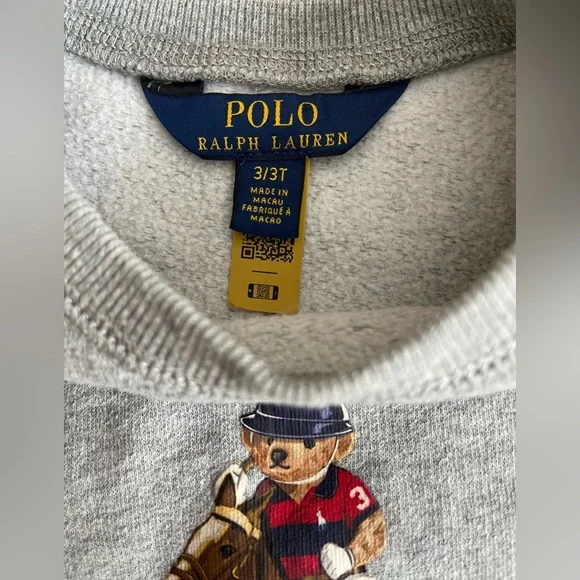 Polo by Ralph Lauren Polo Bear 3T Sweatshirt - Picture 4 of 4